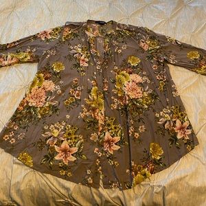 Floral button up